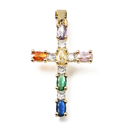 Easter Brass Pave Cubic Zirconia Pendants CU-E002-01F-G04-1
