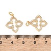 SHEGRACE Brass Micro Pave Clear Cubic Zirconia Pendants XGRQ3P903-637G-4