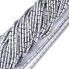 Electroplate Glass Beads Strands EGLA-K014-B-FP01-1