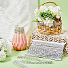 15 Yards Filigree Polyester Lace Fringe Trim OCOR-WH0089-13B-4