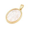 Brass with White Shell Pendants SH-CBA56CE-08G-03-2