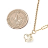Alloy Heart Pendant 304 Stainless Steel Paperclip Chain & Rolo Chain Necklaces NJEW-JN05812-01-3