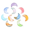50Pcs Gradient Color Glass Pendants GLAA-FS0001-48-3