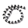 Handmade Evil Eye Lampwork Beads Strands LAMP-S069-01A-02-4