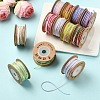 4 Rolls 4 Colors Segment Dyed Macrame Cotton Cord OCOR-YW0001-27C-4