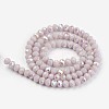 Electroplate Opaque Solid Color Glass Beads Strands LS-EGLA-A034-P1mm-L08-2