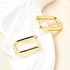 Brass Huggie Hoop Earrings LS-EJEW-F245-04G-A-1