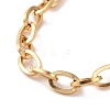 PVD Vacuum Plating 304 Stainless Steel Cable Chain Bracelet for Men Women BJEW-E031-05C-G-2