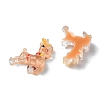 Sandy Brown Christmas Series Resin Cabochons CRES-Q006-02I-2