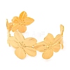 304 Stainless Steel Open Cuff Bangles for Women BJEW-G711-01D-G-2