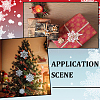 36Pcs Snowflake Plastic Pendant Decorations DIY-CP0013-33A-5