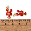 Brass Micro Pave Cubic Zirconia Pendants X-KK-F911-19G-02-3