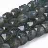 Natural Green Apatite Beads Strands G-R462-012-1