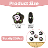 20Pcs Transparent Acrylic Beads FIND-YW0008-96A-3