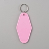 Plastic Blank Motel Keychain KEYC-WH0034-29B-1