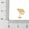 Brass Micro Pave Clear Cubic Zirconia European Dangle Charms Bails KK-Q028-01G-2