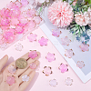100Pcs 4 Styles Transparent Acrylic Bead Caps OACR-BM0001-09B-3