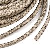 Braided Leather Cord with Core WL-F009-5mm-01-2