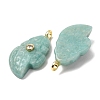 Natural Amazonite Carved Pendants G-H357-05G-01-3