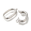 Brass Fold Over Clasps KK-H480-15P-2