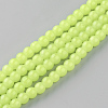 Baking Paint Imitation Jade Glass Round Bead Strands LS-DGLA-Q021-10mm-08-1