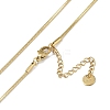 304 Stainless Steel Snake Chain Necklaces NJEW-U004-04G-3