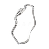 304 Stainless Steel Cuff Bangles for Women BJEW-Z078-09P-1