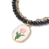 Natural Malaysia Jade Multi-strand Bracelets BJEW-JB12439-04-3