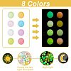 CHGCRAFT 160Pcs 8 Colors Luminous Silicone Beads SIL-CA0001-16-6