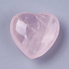 Natural Rose Quartz Heart Love Stone G-O174-13-2