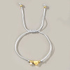 Imitation Pearl Charm Bracelets SI5748-14-1