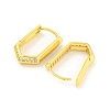 Brass Micro Pave Clear Cubic Zirconia Hoop Earrings for Women EJEW-K286-05G-2