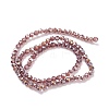 Electroplate Glass Beads Strands EGLA-D021-81-2
