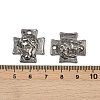 Tibetan Style Alloy Cross with Jesus Alloy Pendants for Easter Jewelry LS-K0P62051-2