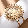 Alloy & Iron Cuff Bangles for Women BJEW-F501-01B-KCG-2