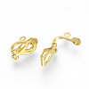 Brass Clip-on Earring Findings X-KK-R071-11G-2