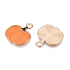 Thanksgiving Day Theme Alloy Enamel Pendants X-ENAM-T020-35N-2