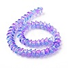 Transparent Glass Beads Strands LAMP-H061-01B-4