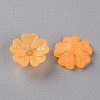 Transparent Frosted Acrylic Bead Caps MACR-S371-04A-724-2