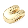 Brass Initial Beads KK-B167-27G-01U-2