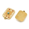 304 Stainless Steel Enamel Pendants STAS-H251-03B-01-2