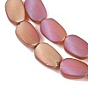Electroplate Glass Beads Strands EGLA-C009-01B-FR06-3