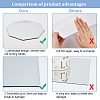 Fingerinspire 3Pcs 3 Style Glass Mirror Sheet AJEW-FG0002-28-3