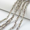 Electroplate Transparent Glass Beads Strands EGLA-A034-T2mm-R16-1