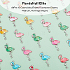 48Pcs 12 Colors Alloy Enamel Connector Charms ENAM-PH0002-23-5