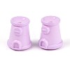 Spray Painting Opaque Acrylic Beads MACR-K357-10B-02-1