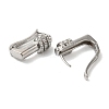 Stainless Steel & Rhineston Hoop Earrings for Women EJEW-C110-01P-2