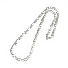 304 Stainless Steel Curb Chain/Twisted Chain Necklaces STAS-A028-N123P-1