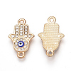 Alloy Rhinestone Links connectors X-ALRI-T004-17LG-1