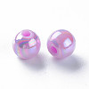 Opaque Acrylic Beads X-MACR-S370-D8mm-A03-2